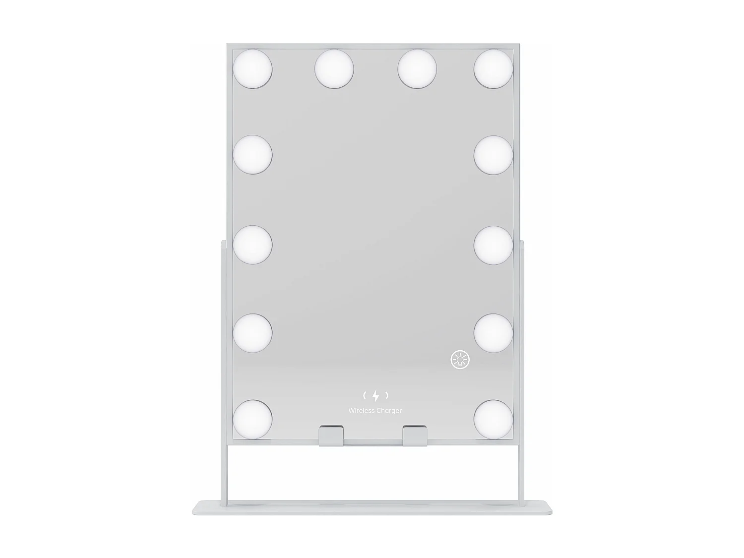 Hollywood make-up spiegel, muuraanplant met verlichting, maat 30x41cm - Bluetooth - De draadlooze laadfunctie voor telefoons