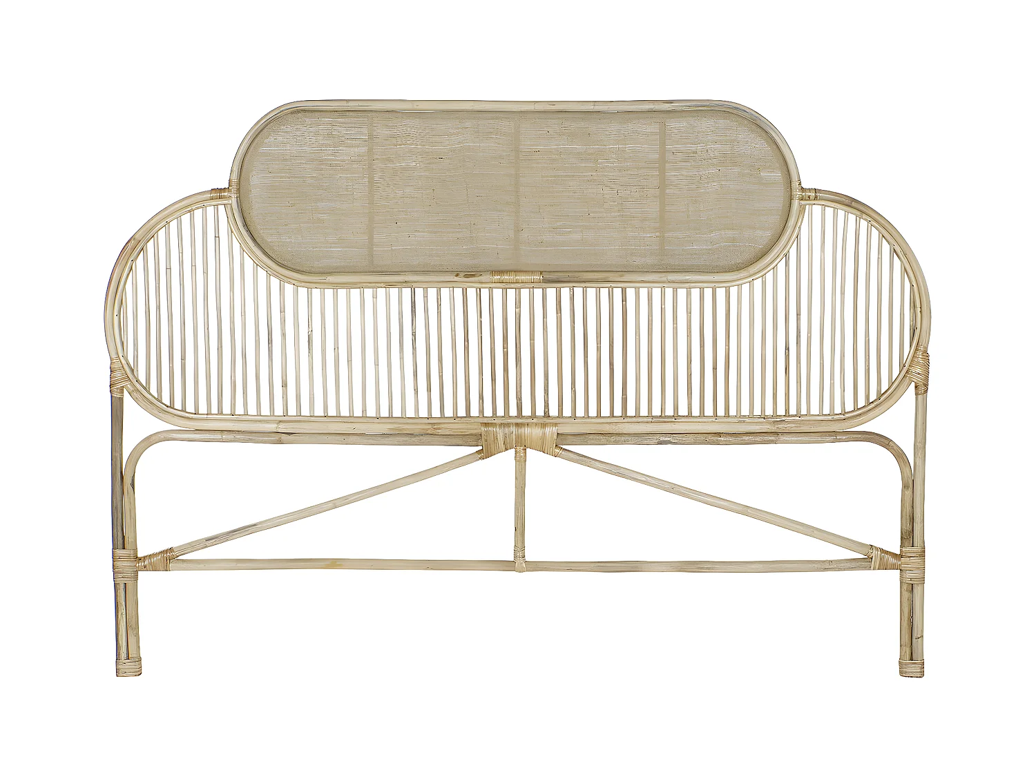 Tête de lit en bois coloris naturel - longueur 180 x profondeur 4 x Hauteur 128 cm