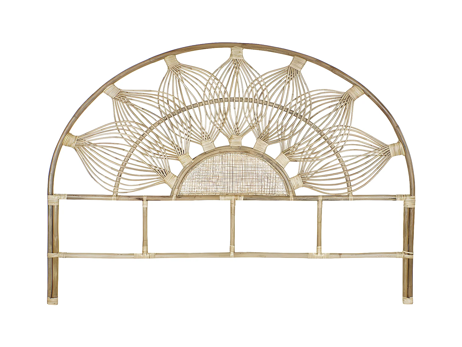 Tête de lit en bois coloris naturel - longueur 178 x profondeur 4 x Hauteur 127 cm