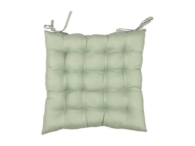 Lot de 2 galettes de chaise deperlantes 40x40 cm ANTIBES vert