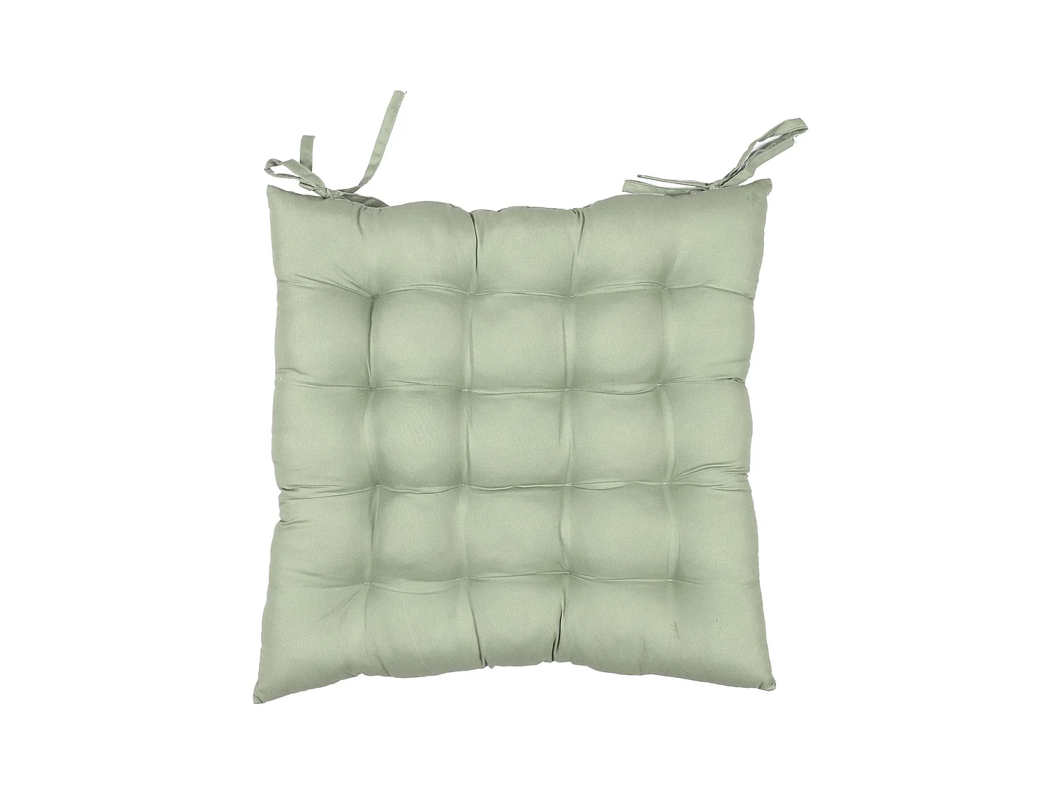 Lot de 2 galettes de chaise deperlantes 40x40 cm ANTIBES vert