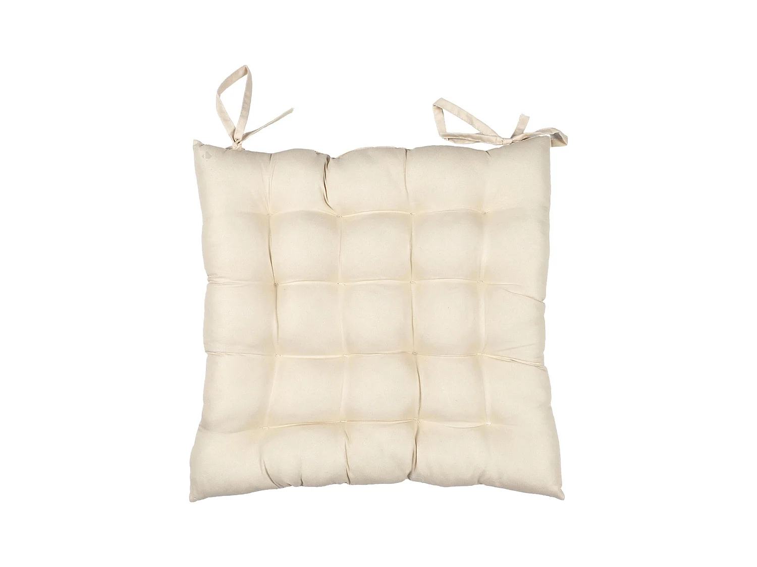 Lot de 2 galettes de chaise deperlantes 40x40 cm ANTIBES beige