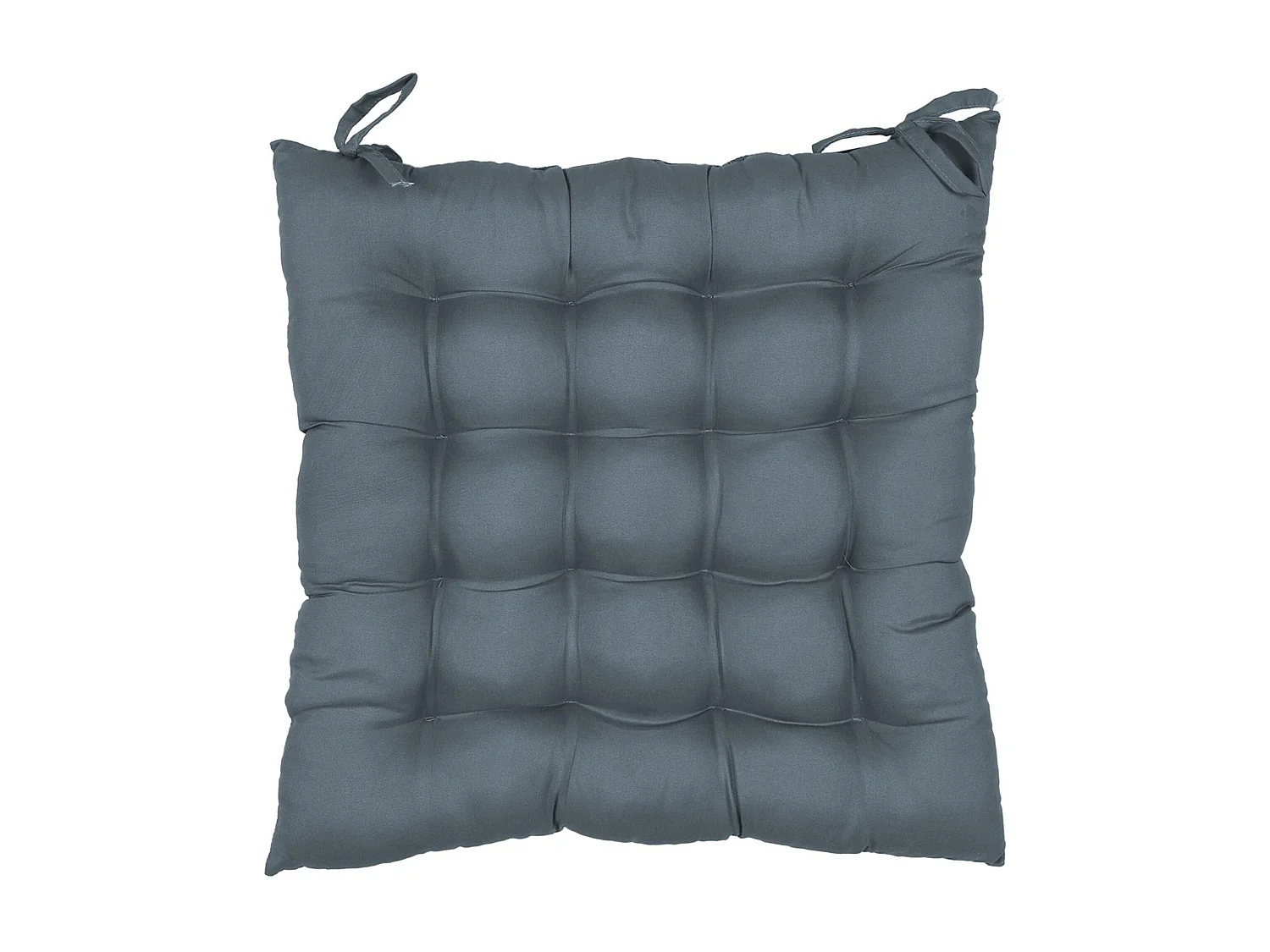 Lot de 2 galettes de chaise deperlantes 40x40 cm ANTIBES gris