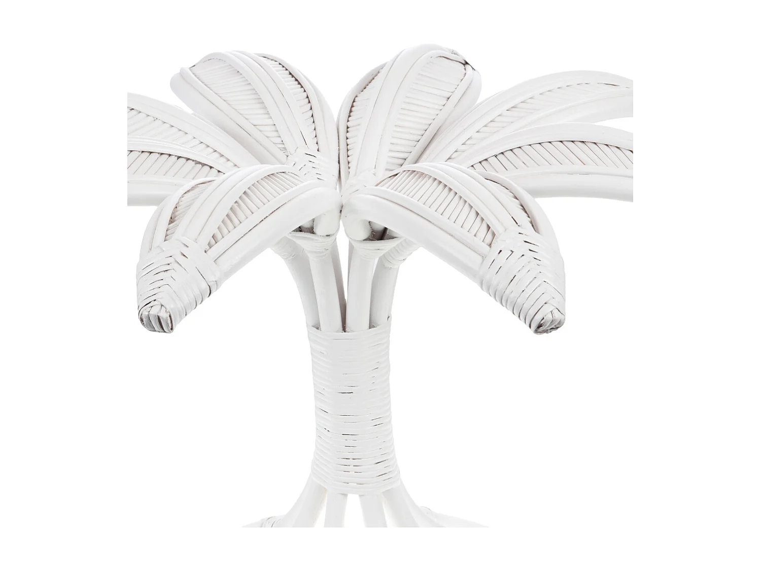 Bout de canapé Palmier blanc