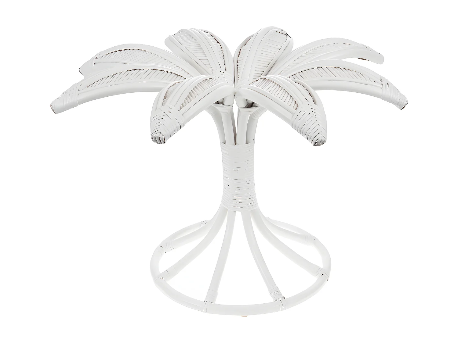 Bout de canapé Palmier blanc