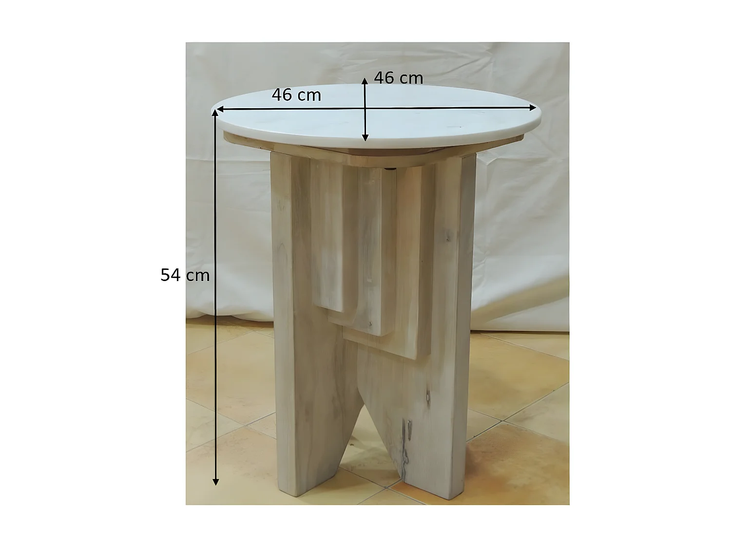 Bout de canapé design Salomon 54 cm