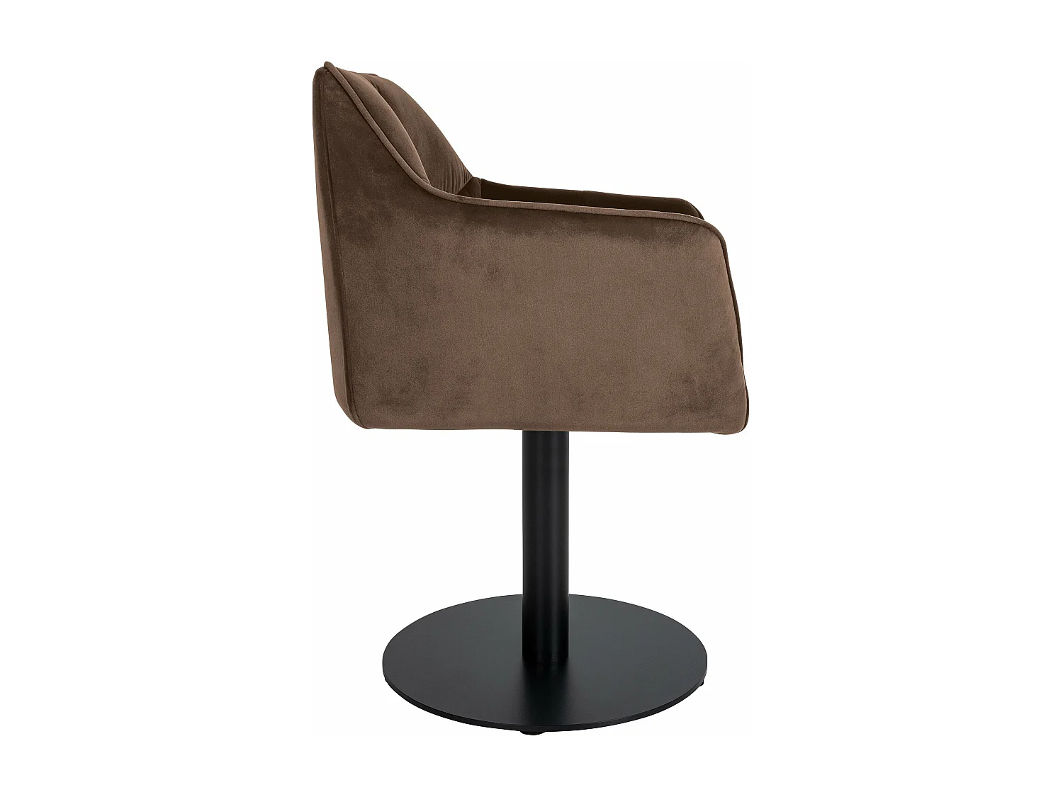 Chaise longue - Velours - Marron - Damaso