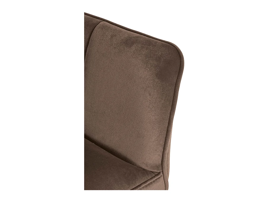 Chaise longue - Velours - Marron - Damaso