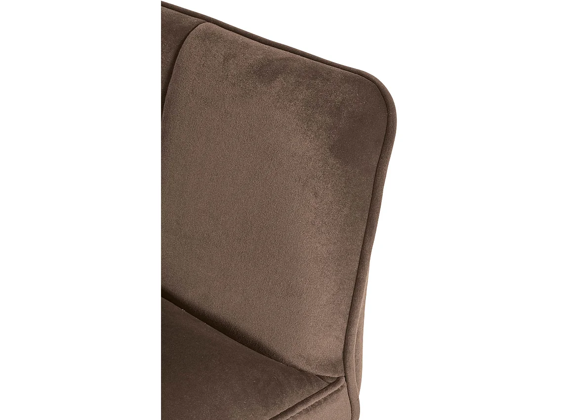 Chaise longue - Velours - Marron - Damaso