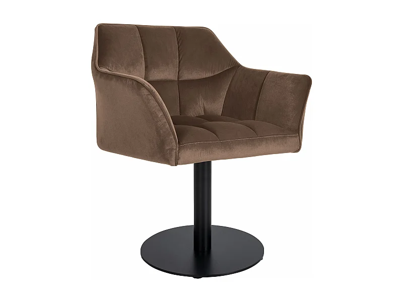 Chaise longue - Velours - Marron - Damaso