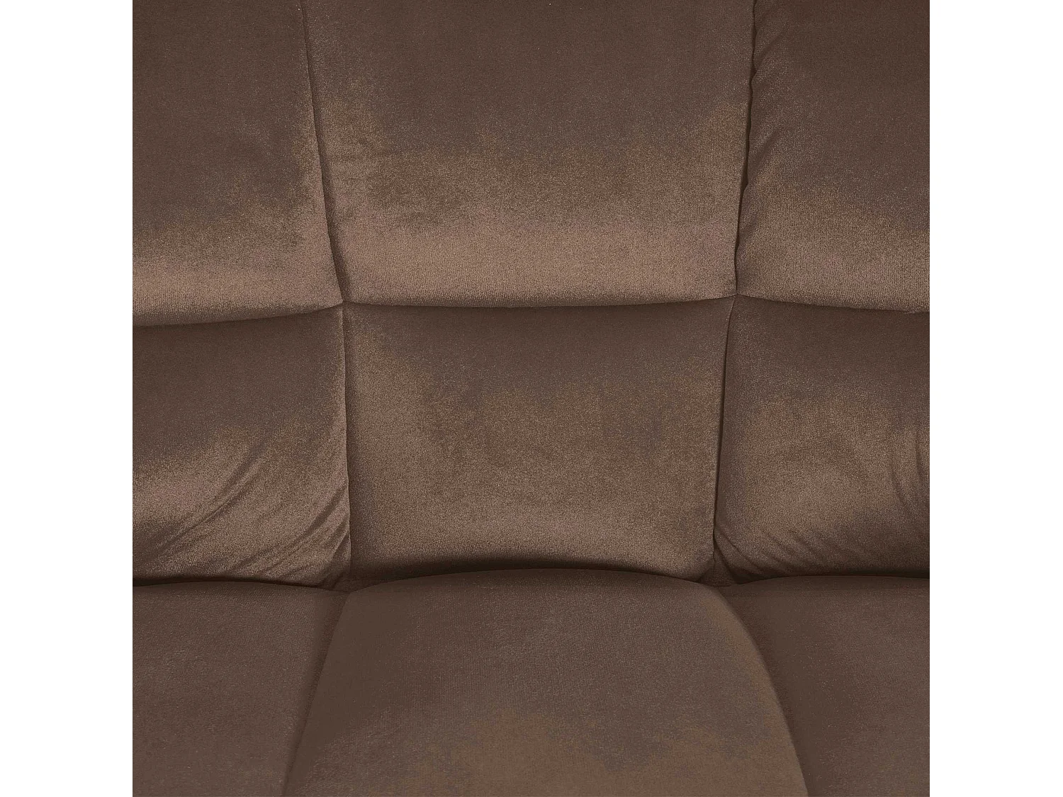 Tabouret de bar - Velours & Blanc - Marron - Damaso