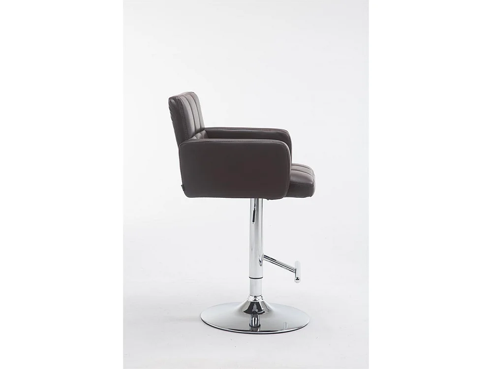 Tabouret de bar - Similicuir & Chrome - Marron - Los Angeles