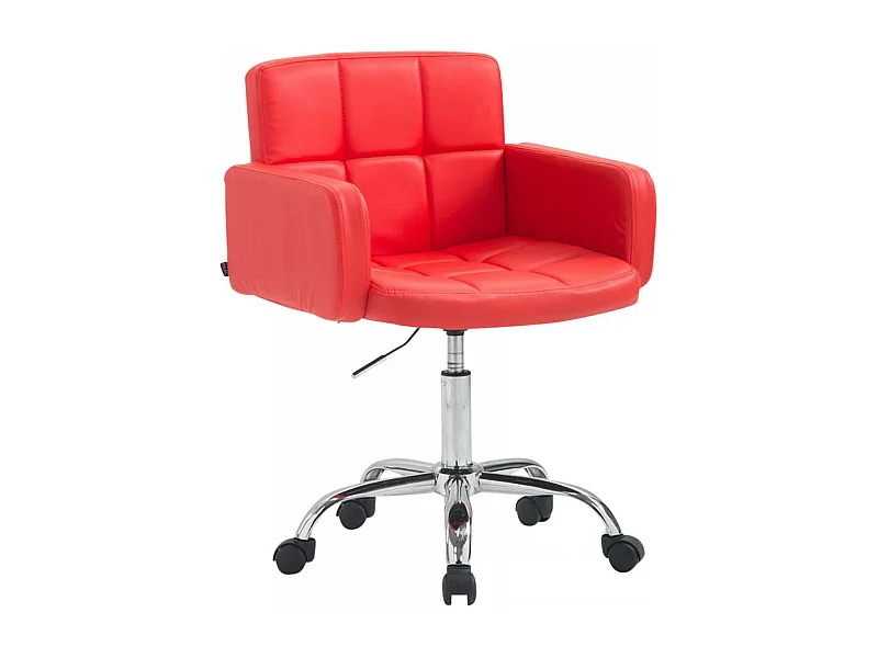 Chaise de bureau - Similicuir & Métal chromé - Los Angeles