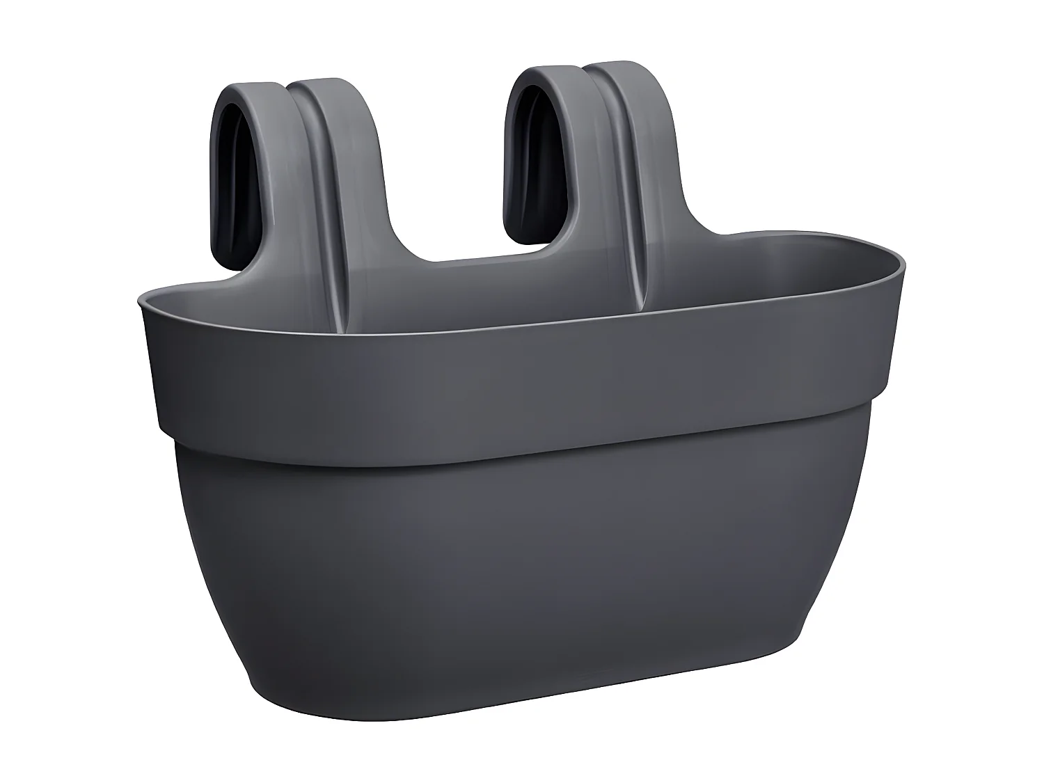 Balconnière en plastique Elho Vibia Campana Easy Hanger Medium anthracite - 36 x 24 x 26,5 cm