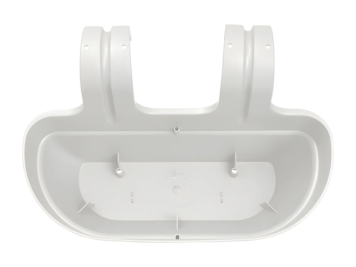 Balconnière en plastique Elho Vibia Campana Easy Hanger Medium blanc soie - 36 x 24 x 26,5 cm
