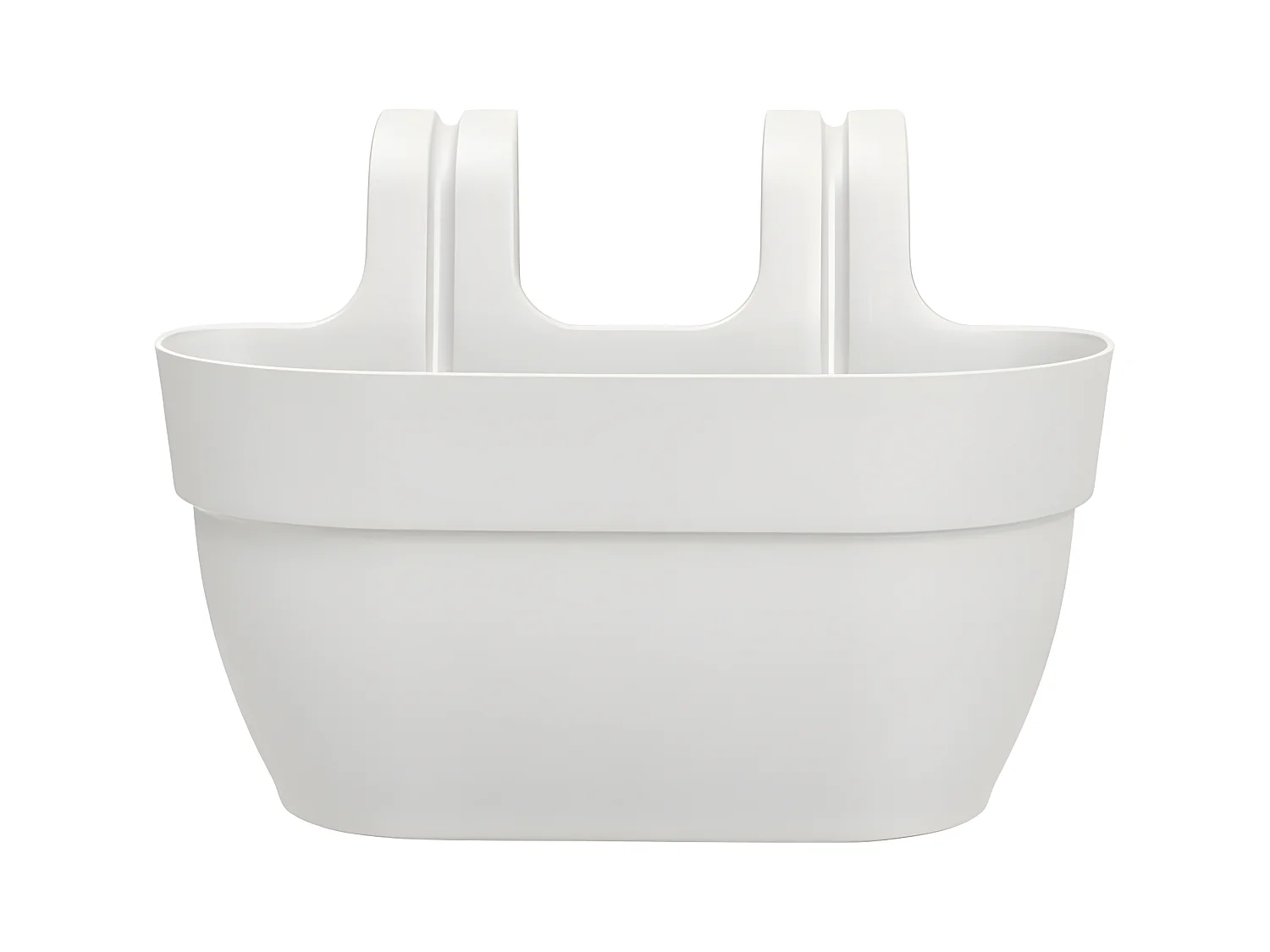 Balconnière en plastique Elho Vibia Campana Easy Hanger Medium blanc soie - 36 x 24 x 26,5 cm