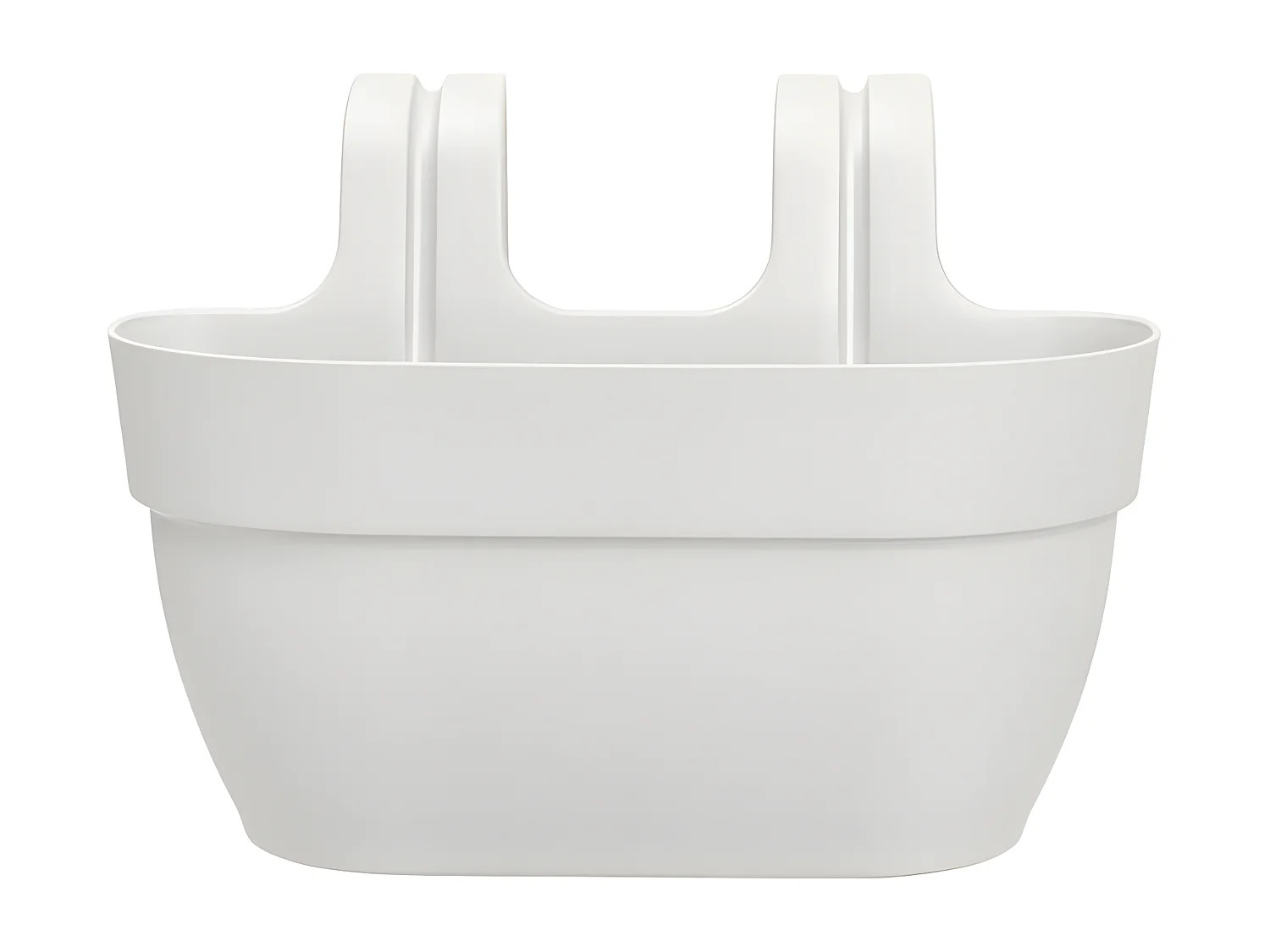 Balconnière en plastique Elho Vibia Campana Easy Hanger Medium blanc soie - 36 x 24 x 26,5 cm
