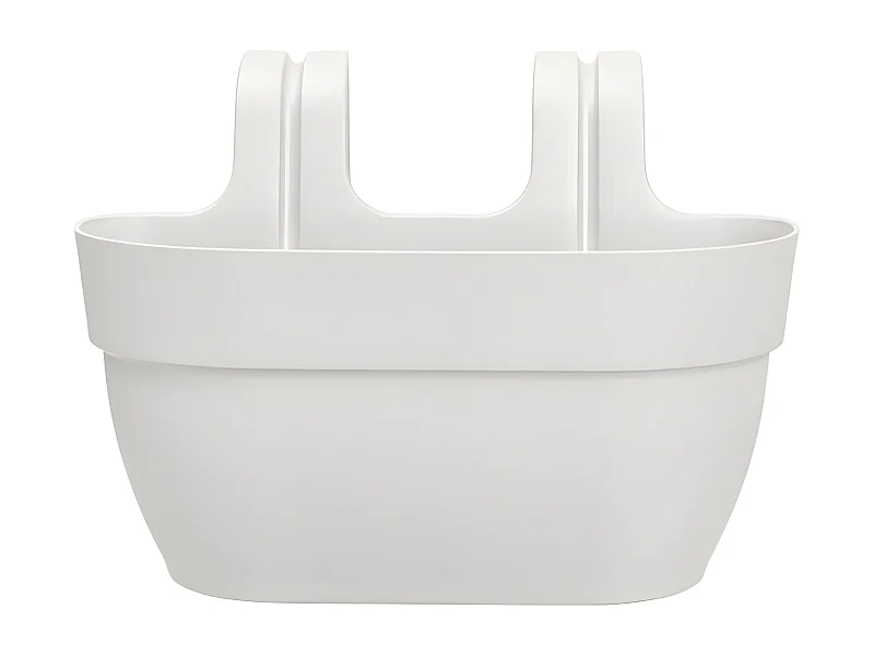 Balconnière en plastique Elho Vibia Campana Easy Hanger Medium blanc soie - 36 x 24 x 26,5 cm