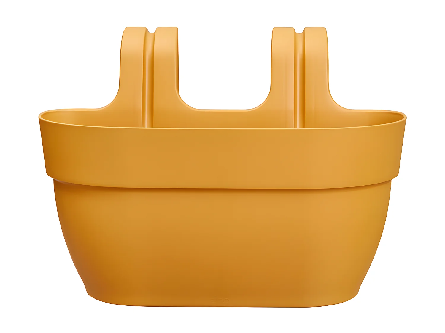 Balconnière en plastique Elho Vibia Campana Easy Hanger Medium jaune miel - 36 x 24 x 26,5 cm