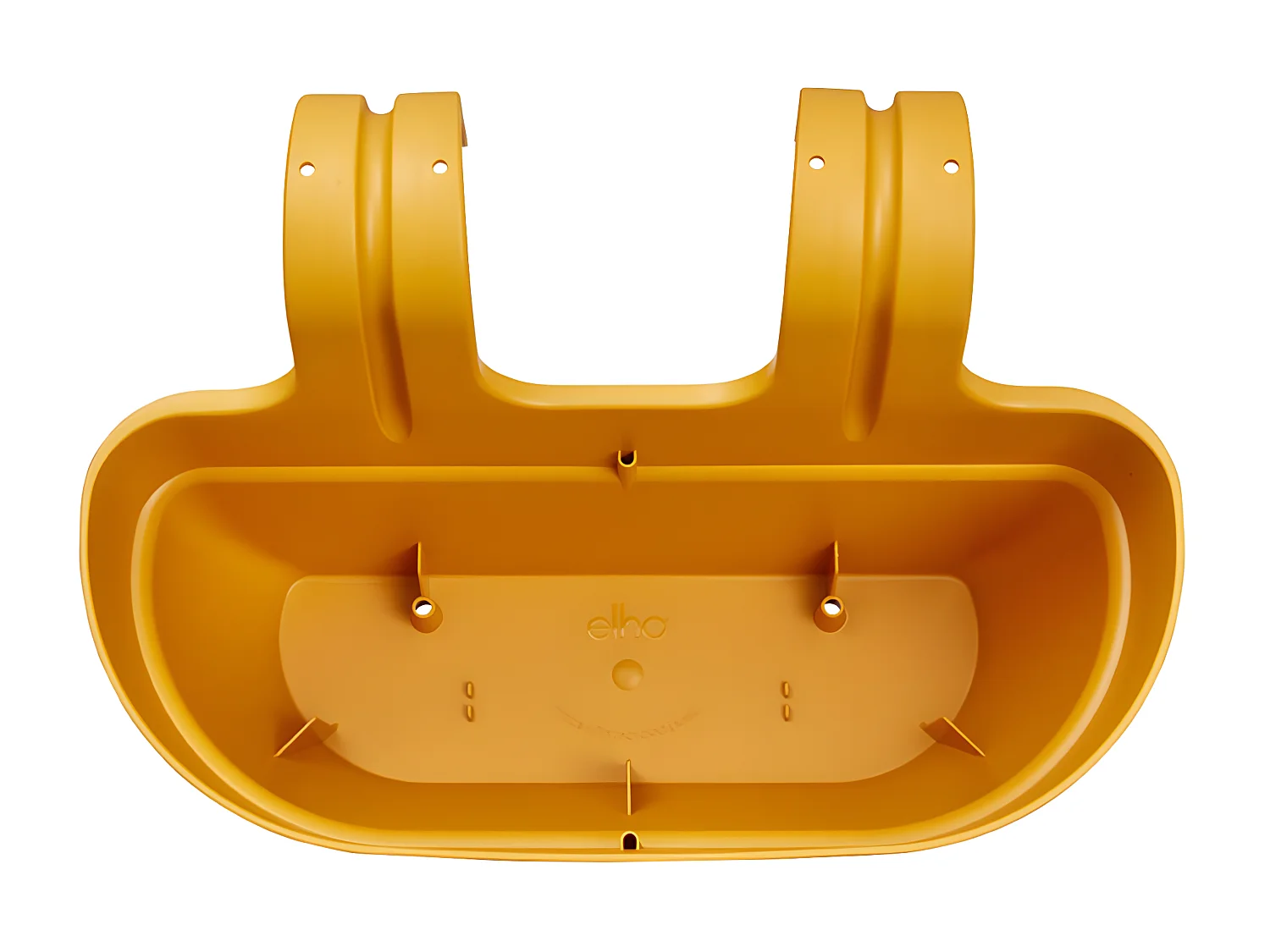 Balconnière en plastique Elho Vibia Campana Easy Hanger Medium jaune miel - 36 x 24 x 26,5 cm