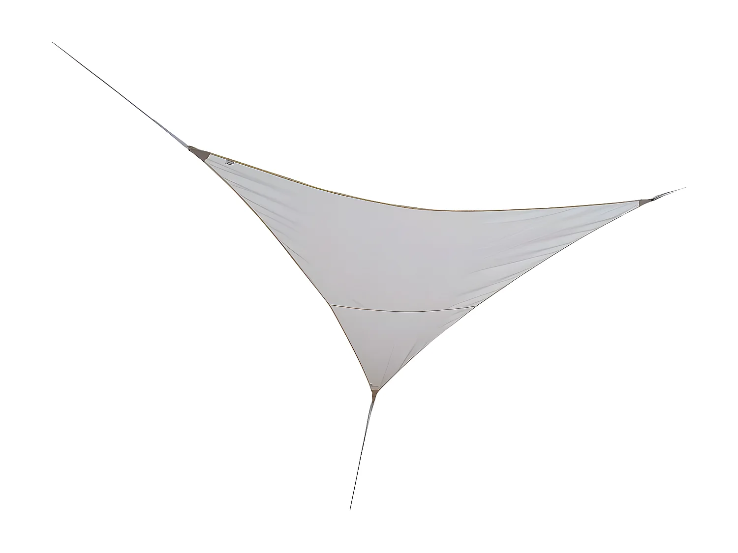 Voile d'ombrage triangulaire SERENITY - 5 x 5 x 5 m - Blanc - Jardiline
