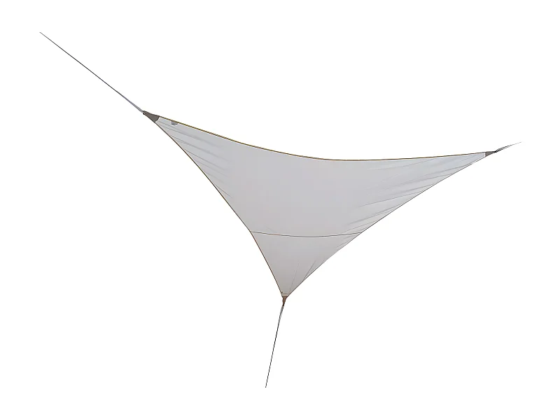 Voile d'ombrage triangulaire SERENITY - 5 x 5 x 5 m - Blanc - Jardiline