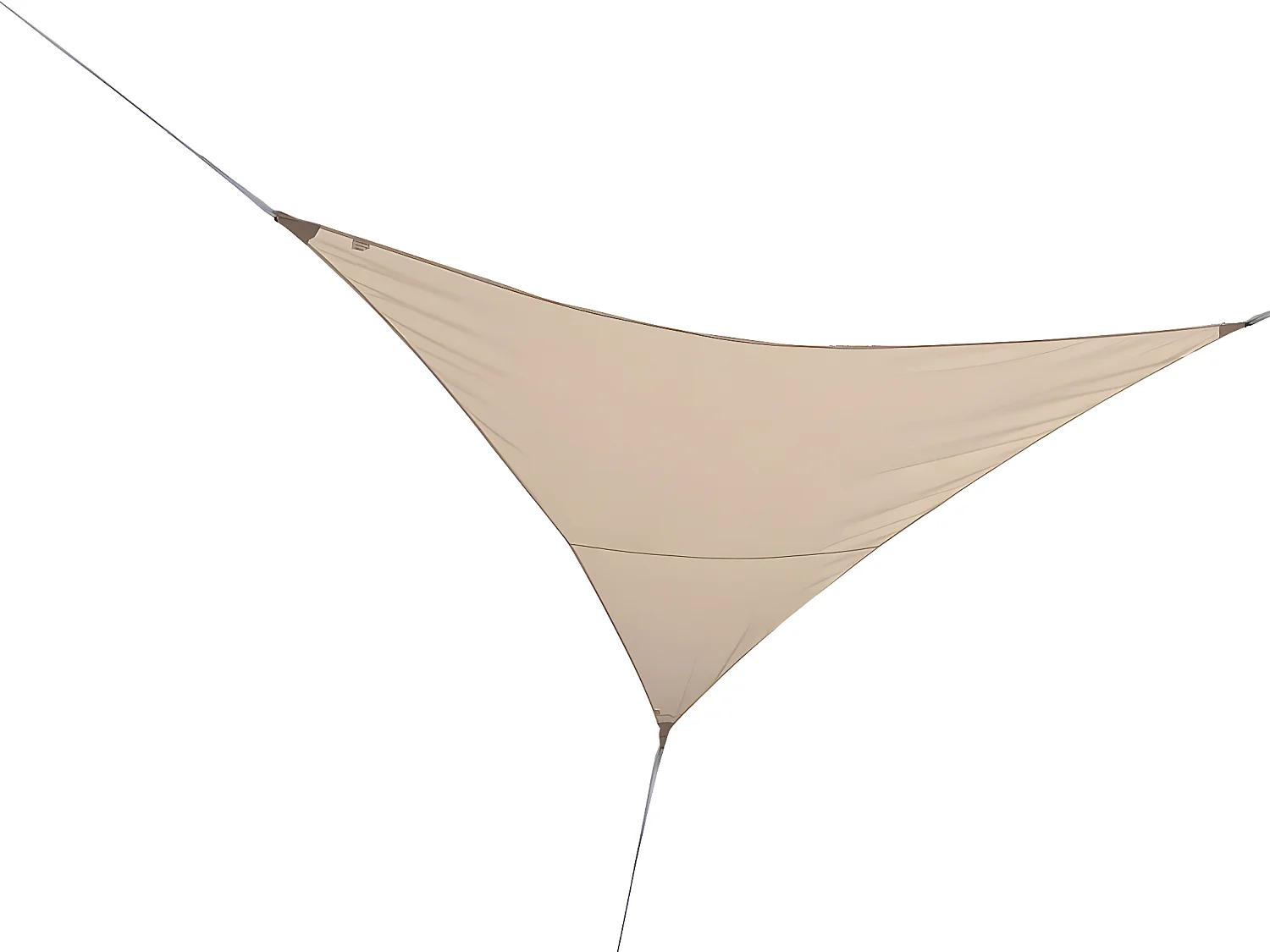 Voile d'ombrage triangulaire SERENITY 5 x 5 x 5 m - Sable - Jardiline