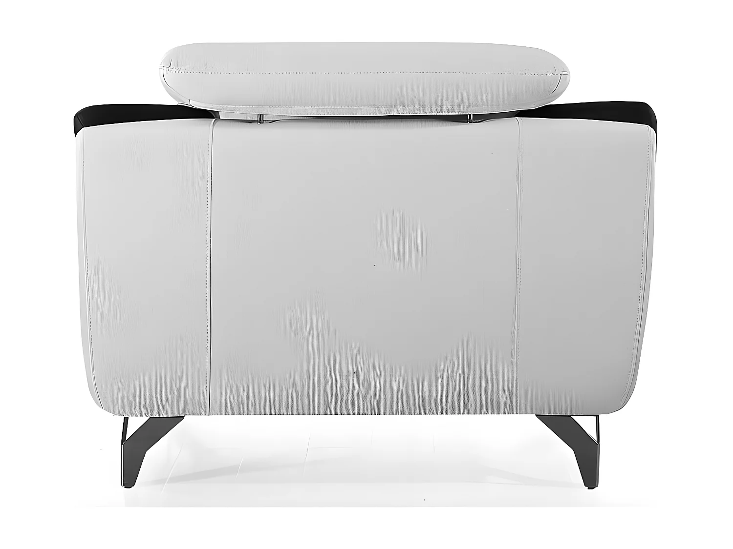 Fauteuil cuir Design JUDE Blanc