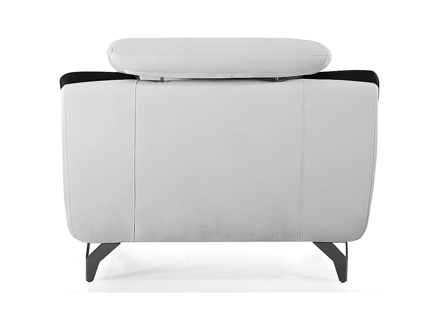 Fauteuil cuir Design JUDE Blanc