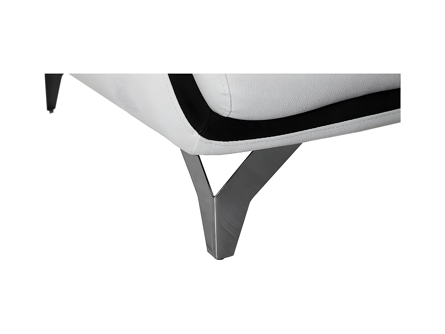 Fauteuil cuir Design JUDE Blanc