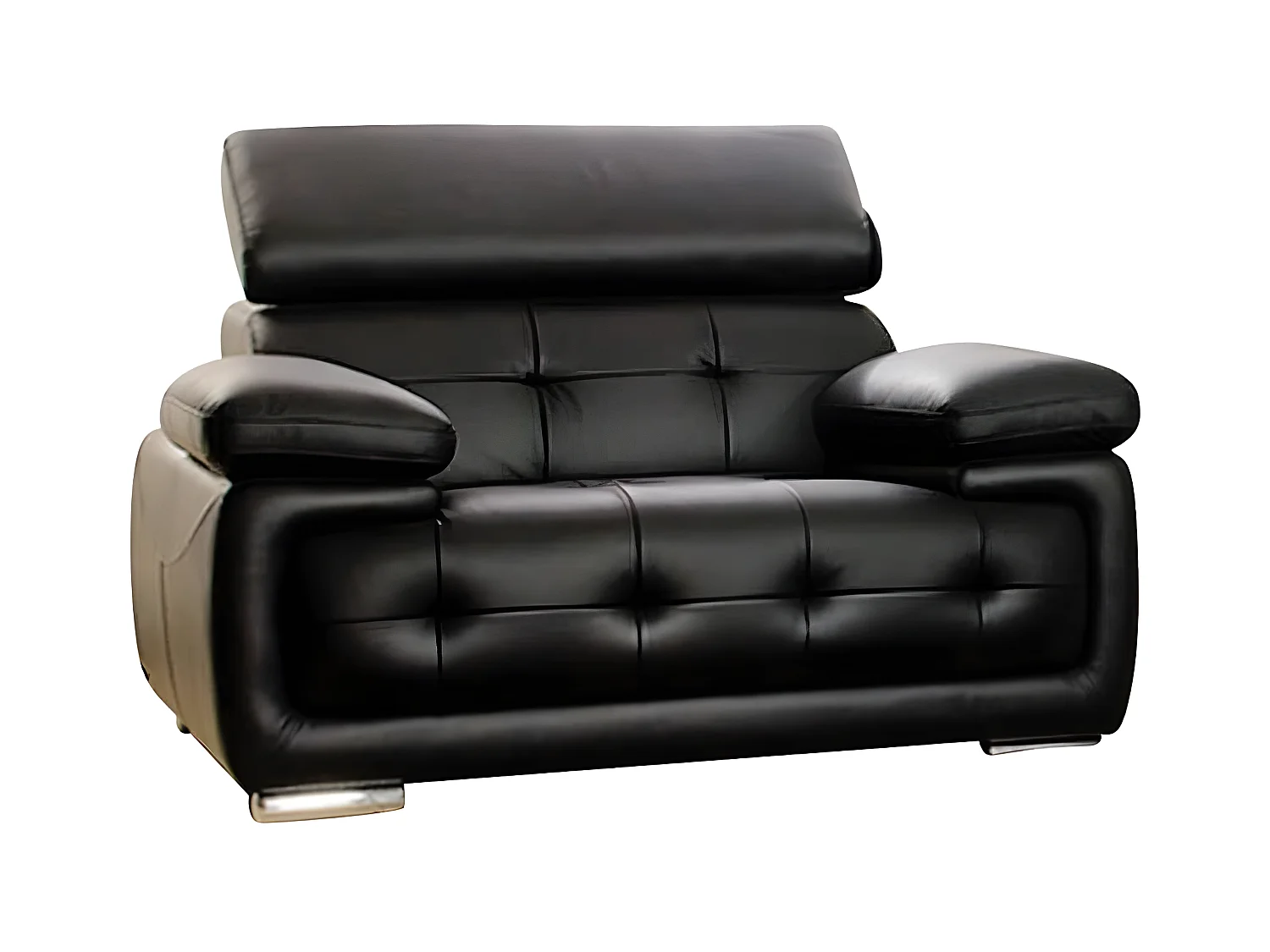 Fauteuil Cuir SAN MARCO Noir