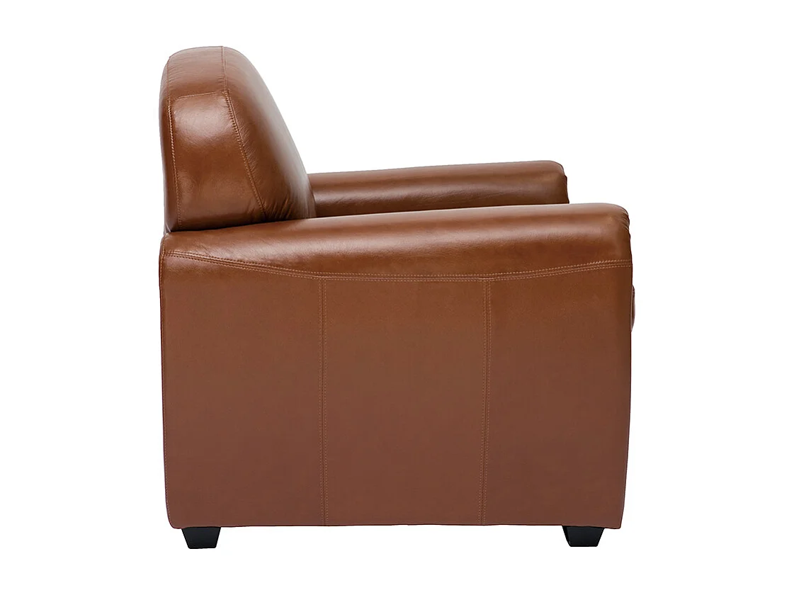 Fauteuil vintage cuir marron CLUB