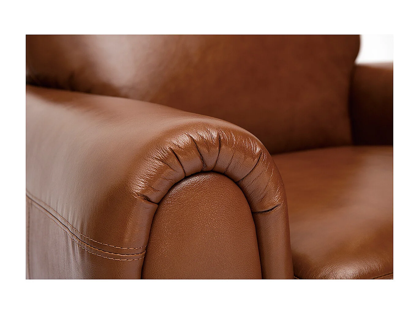 Fauteuil vintage cuir marron CLUB