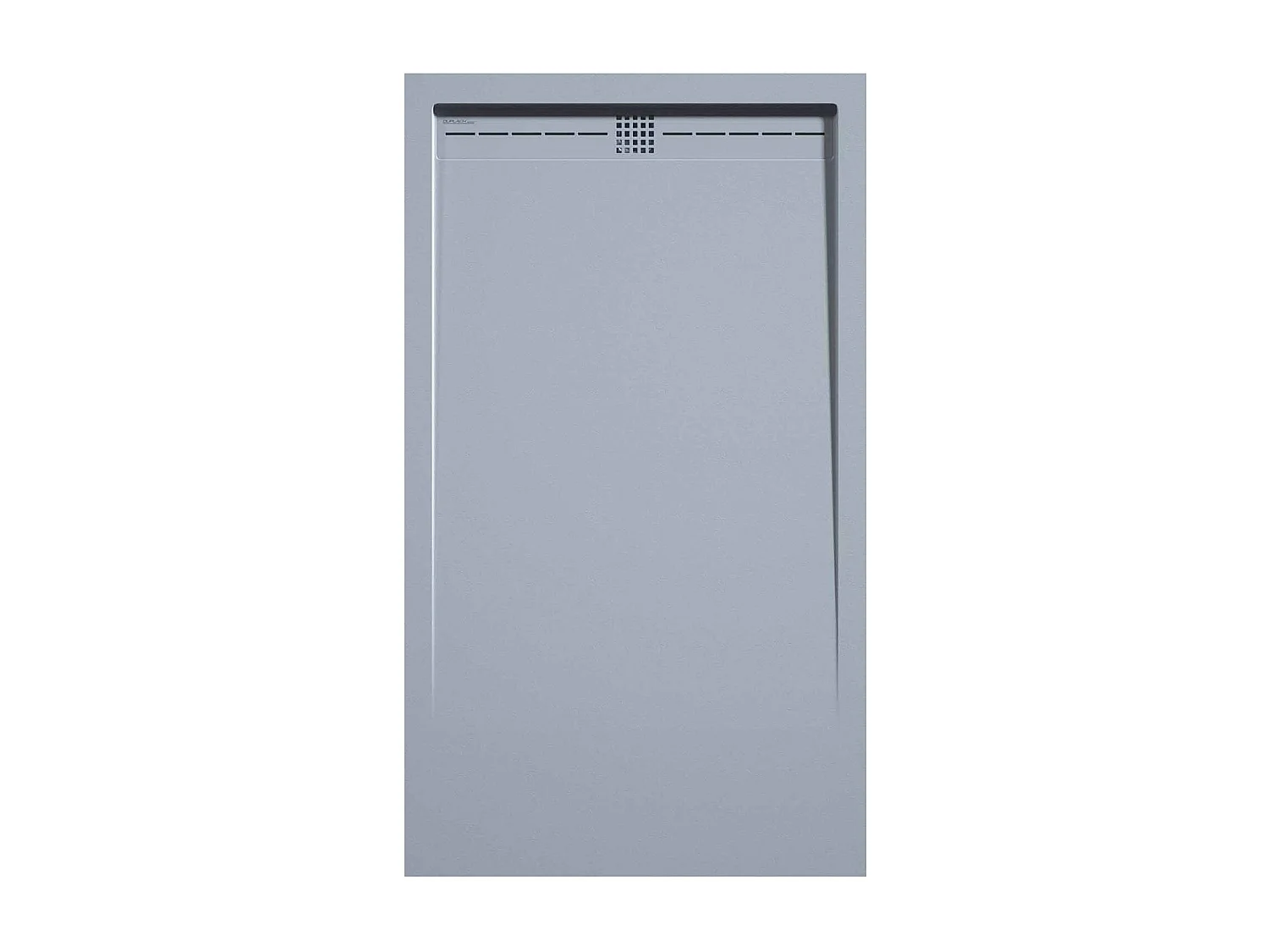 Receveur de douche Gris, finition Lisse Stone CACH, grille de couleur - 90 x 80 cm