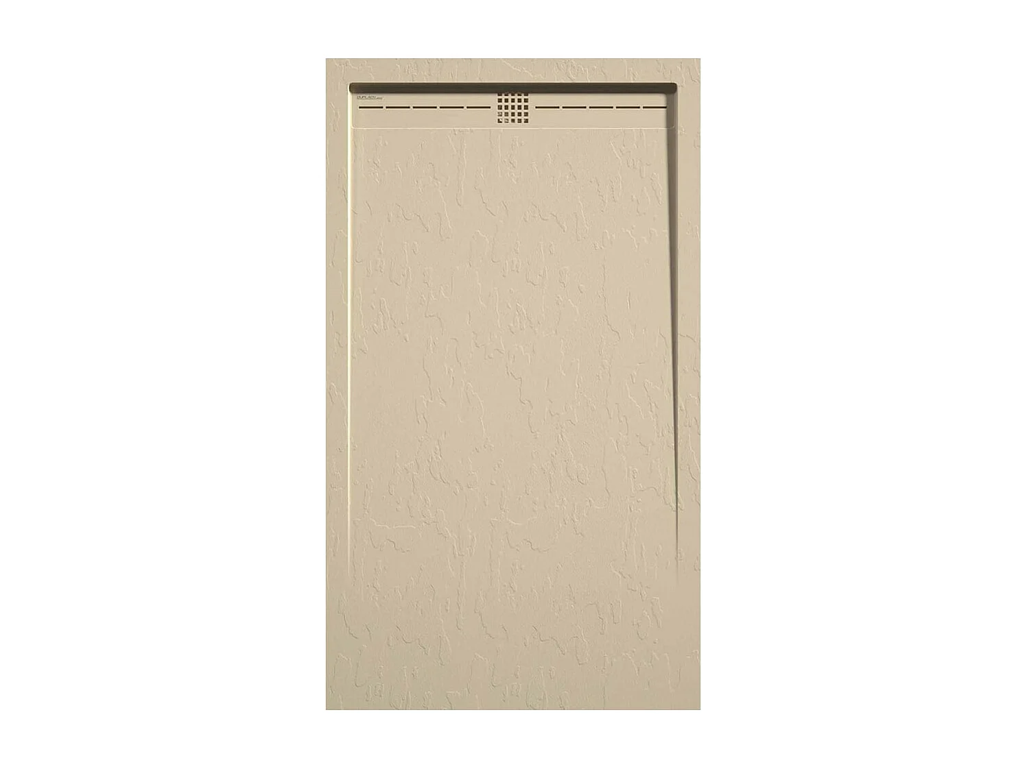 Receveur de douche Crème, finition Ardoise Stone CACH, grille de couleur - 170 x 70 cm