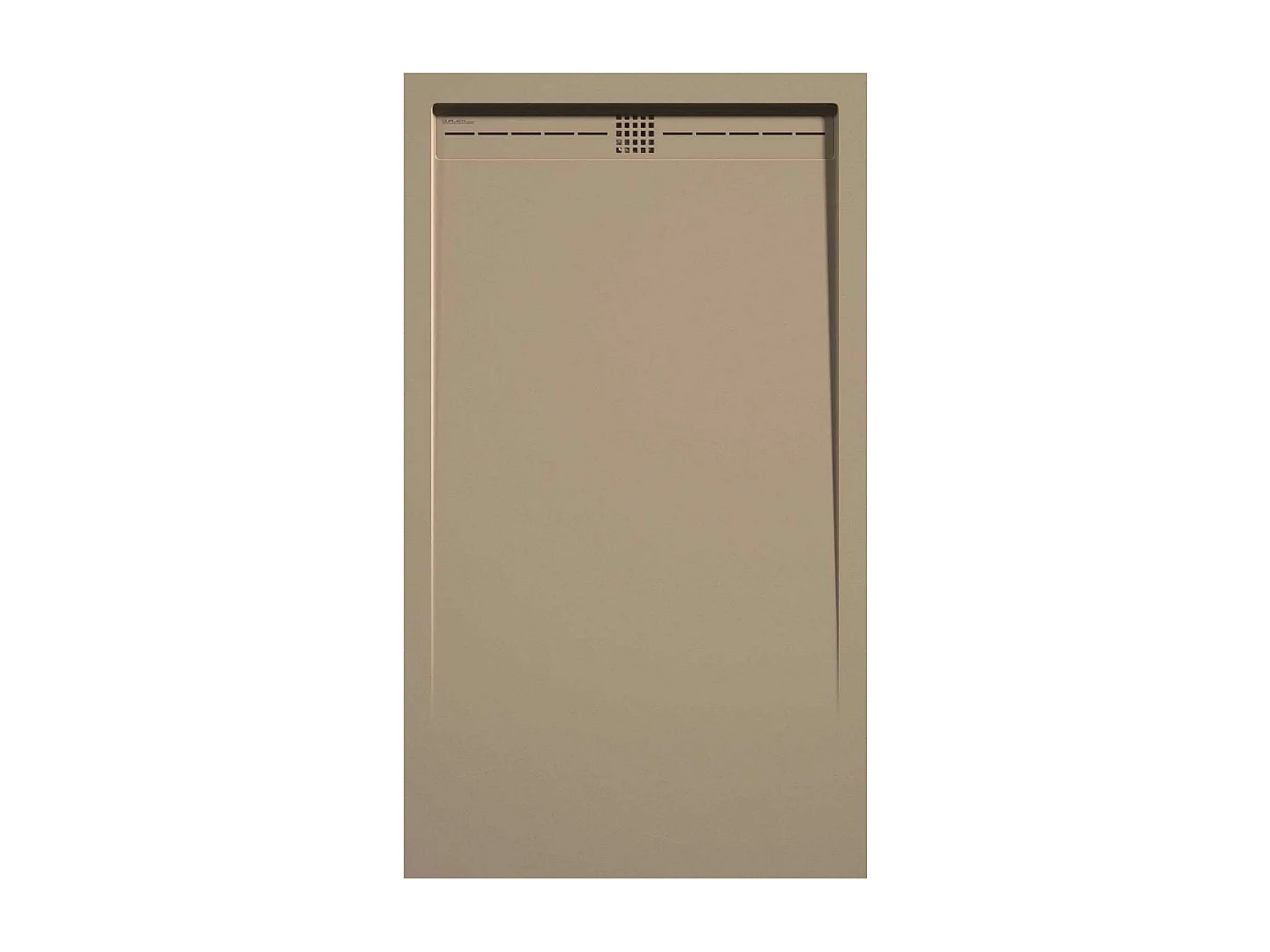 Receveur de douche Moka, finition Lisse Stone CACH, grille de couleur - 130 x 80 cm