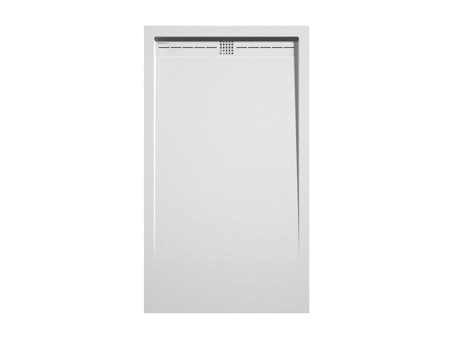Receveur de douche Blanc, finition Lisse Stone CACH, grille de couleur - 110 x 90 cm