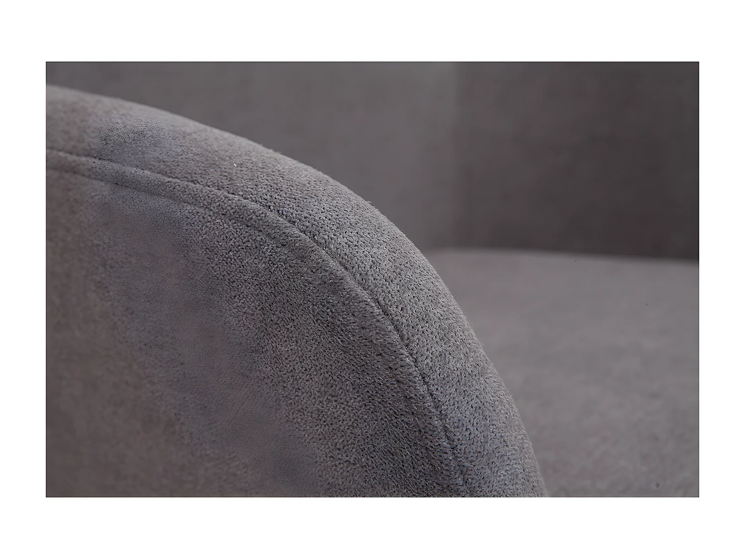 Sgabello da bar in tessuto effetto velluto grigio H75 cm (set di 2) AMIKA