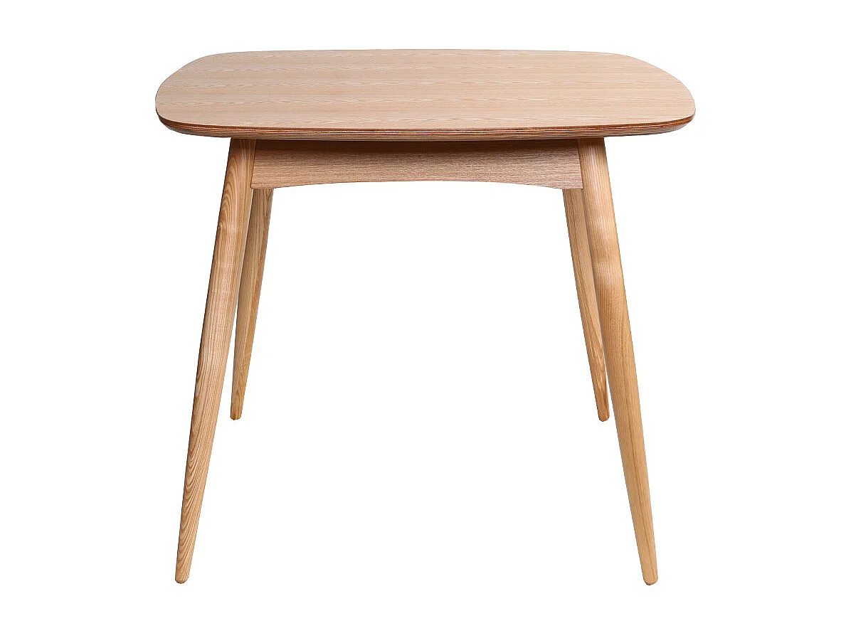Table à manger scandinave carrée frêne naturel L90 cm BALTIK