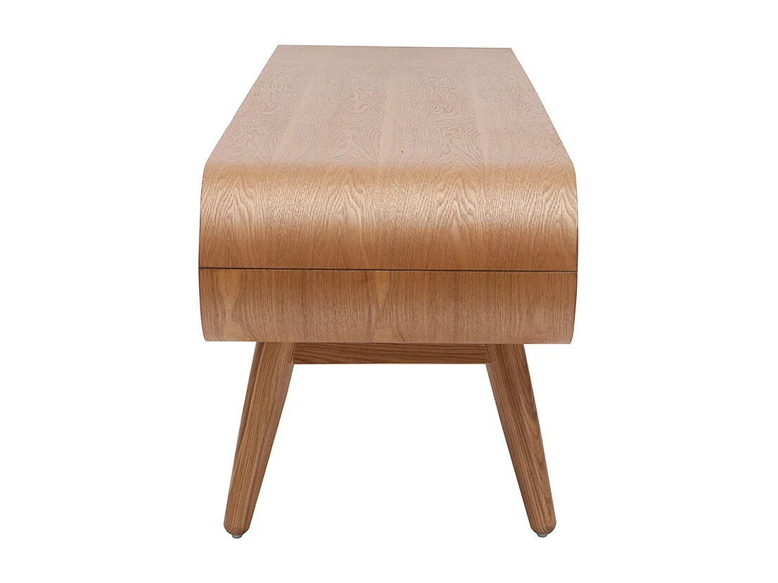 Meuble TV scandinave en bois clair 2 tiroirs L150 cm BALTIK