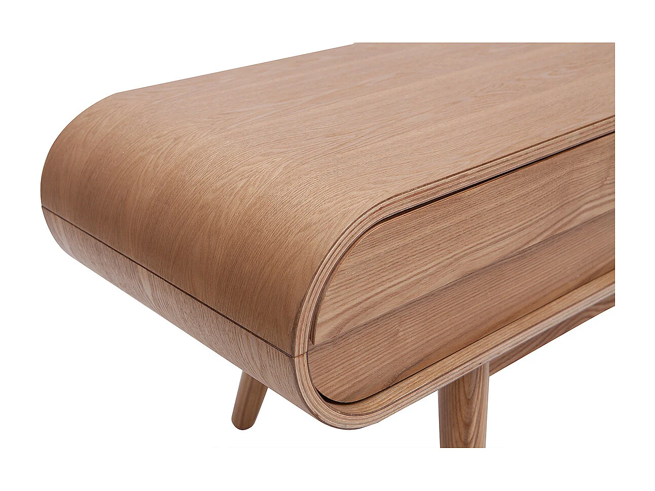 Meuble TV scandinave en bois clair 2 tiroirs L150 cm BALTIK