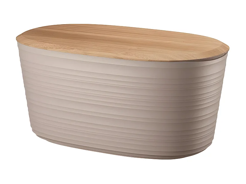 Caja de pan Guzzini con tapa gris tórtola