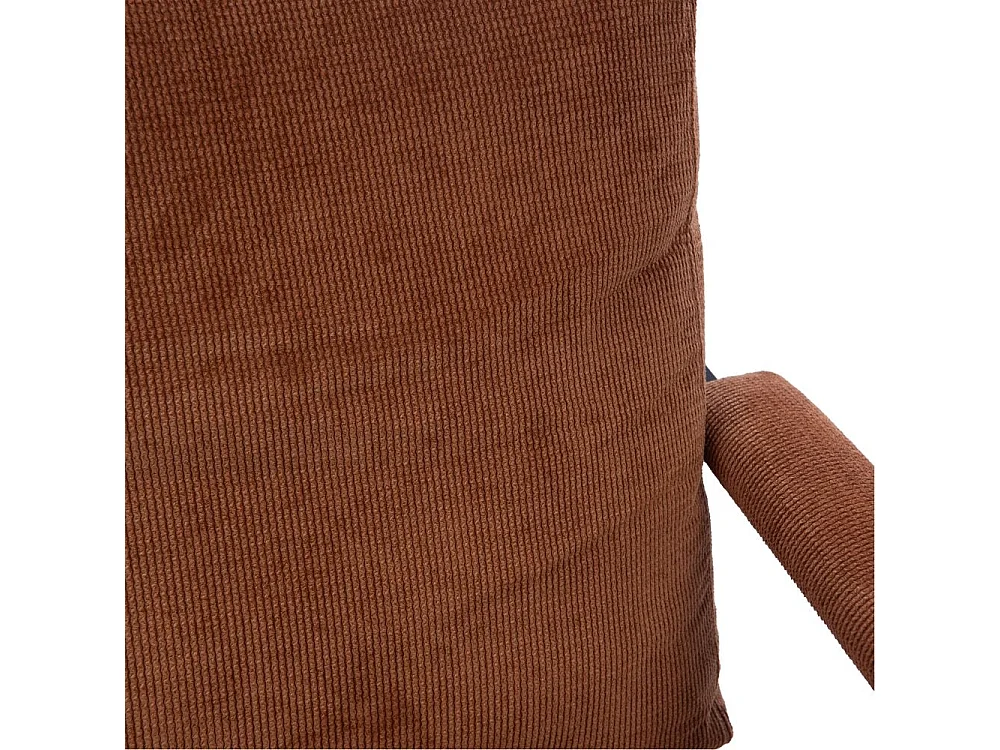 Fauteuil à accoudoirs en métal et velours côtelé - INDY