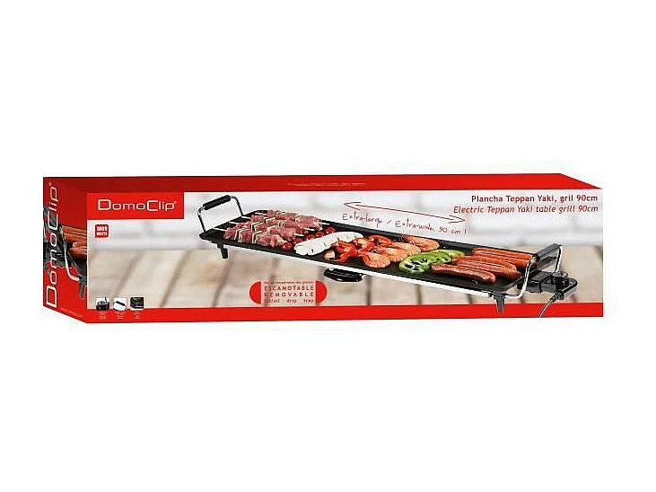 Teppanyaki-Tischgrill Elektrisch 90x23 cm 1800 W Schwarz
