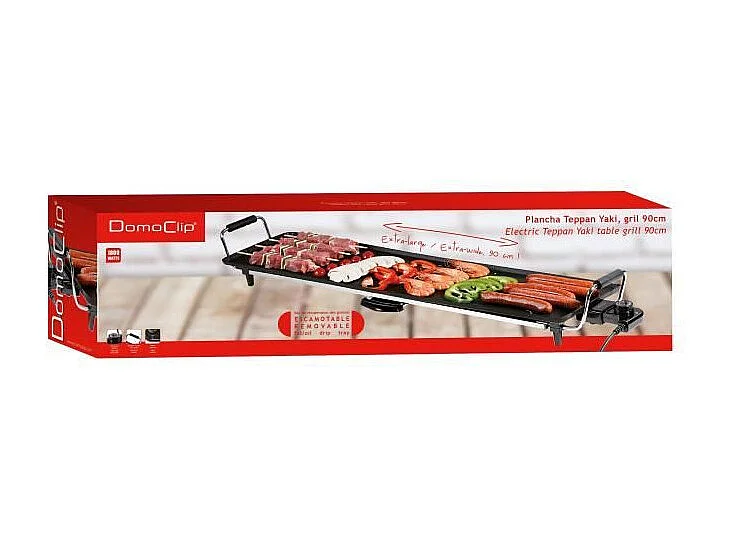 Teppanyaki-Tischgrill Elektrisch 90x23 cm 1800 W Schwarz