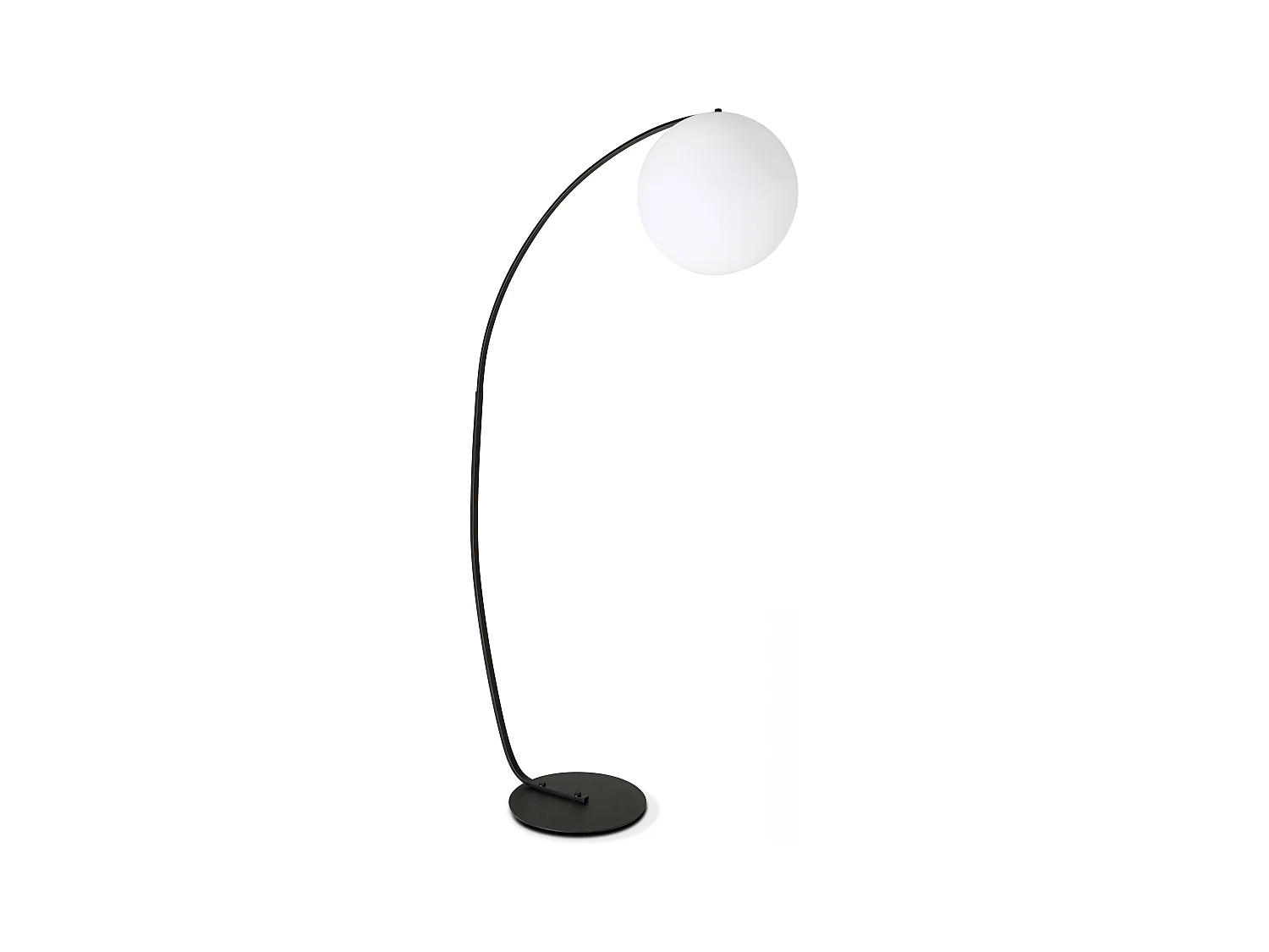 Lampadaire arche polyéthylène noir