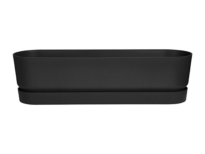 COS Fioriera In Ebano Da 55 Cm – Vaso Lungo In Plastica Per Uso Interno Ed Esterno (1-5 Pezzi) (3), Nero - Foto 2