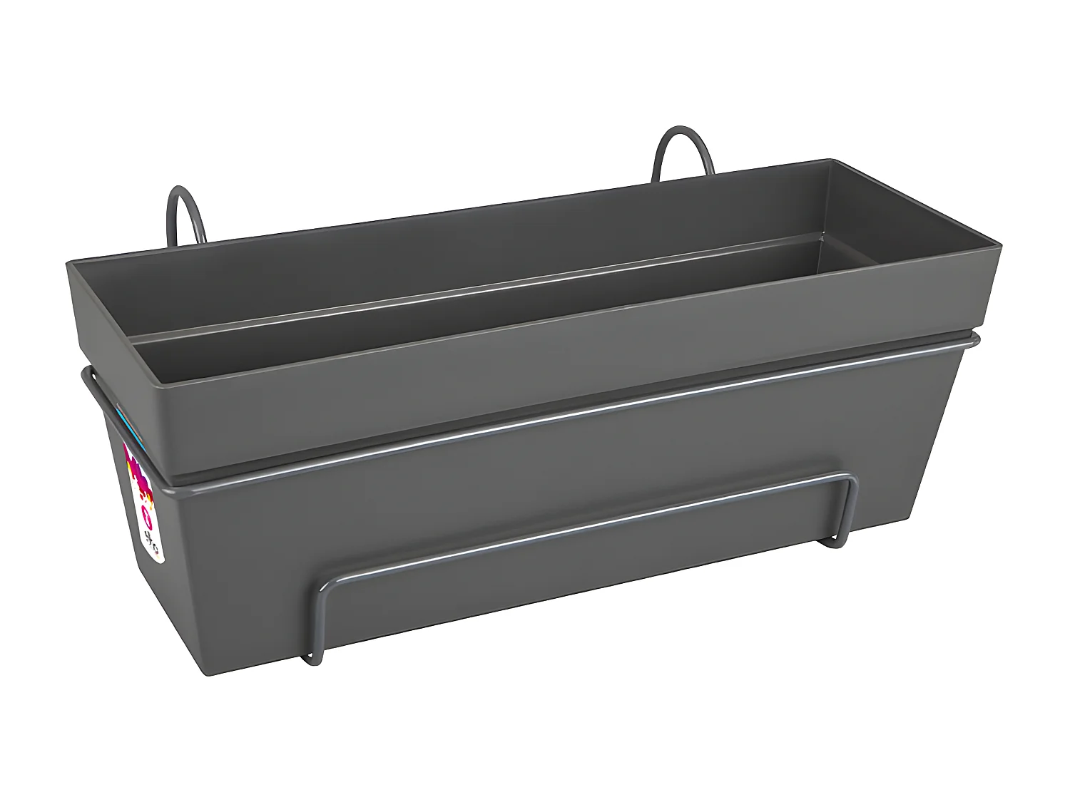 Loft Urban Balcony Allin1 50 - Zwart - 49 x 27 x 21 cm - 100% gerecycled