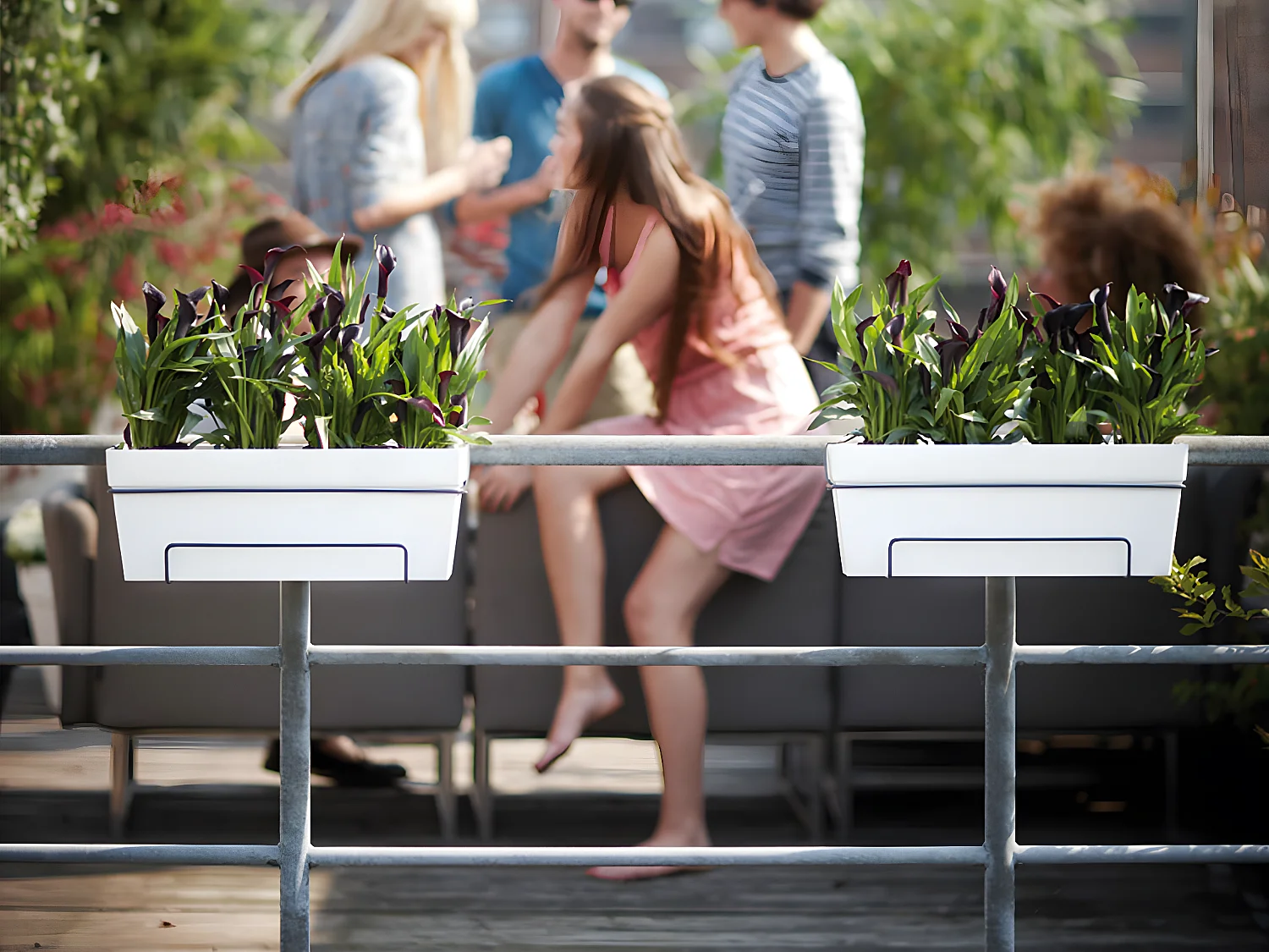 Loft Urban Balcony Allin1 50 - Wit - 49 x 27 x 21 cm - 100% gerecycled