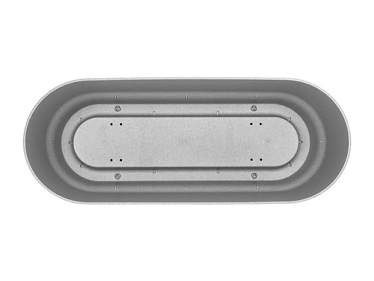 Balconnière Greenville Long 49 x 19,8 x 18,4 cm - Gris béton - Elho